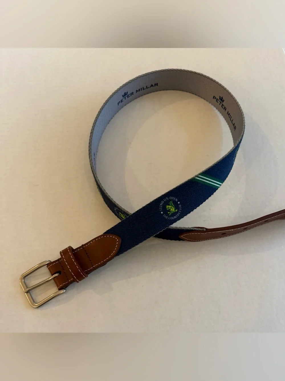 Title: Peter Millar 122nd U.S. Open Belt – The Country Club Brookline, Size 34